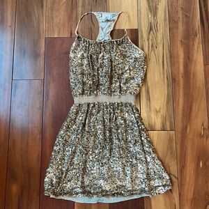 Parker Dress sequin gold size m